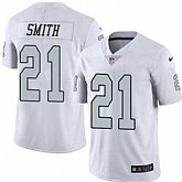 Nike Men & Women & Youth Raiders 21 Sean Smith White Color Rush Limited Jersey,baseball caps,new era cap wholesale,wholesale hats